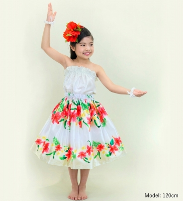 Hula Set up Keiki with Hibiscus Print / Luxury Collection / Beige / Jp110be