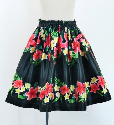 Hula Set up Keiki with Hibiscus Print / Luxury Collection / Black / Jp110bk