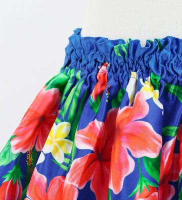Hula Set up Keiki with Hibiscus Print / Luxury Collection / Blue / Jp110bl