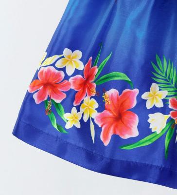 Hula Set up Keiki with Hibiscus Print / Luxury Collection / Blue / Jp110bl
