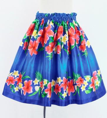 Hula Set up Keiki with Hibiscus Print / Luxury Collection / Blue / Jp110bl