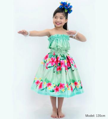 Hula Set up Keiki with Hibiscus Print / Luxury Collection / Light Blue / Jp110lbl