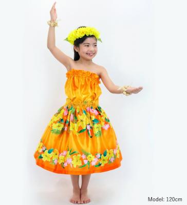 Hula Set up Keiki with Hibiscus Print / Luxury Collection / Orange / Jp110or