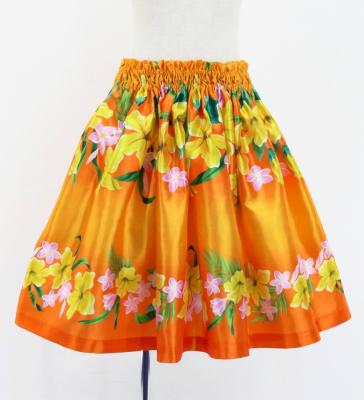 Hula Set up Keiki with Hibiscus Print / Luxury Collection / Orange / Jp110or
