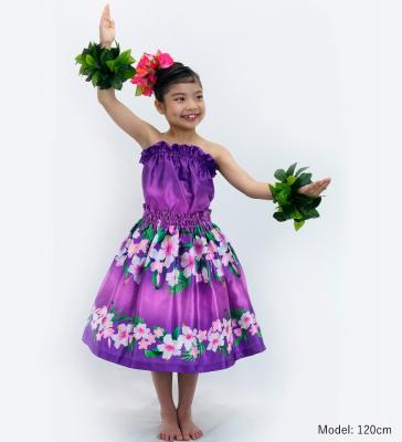 Hula Set up Keiki with Hibiscus Print / Luxury Collection / Purple / Jp110pu
