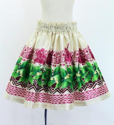 Hula Keiki Set-Up with Hula Girl Print / Luxury Collection / Beige / Jp111be