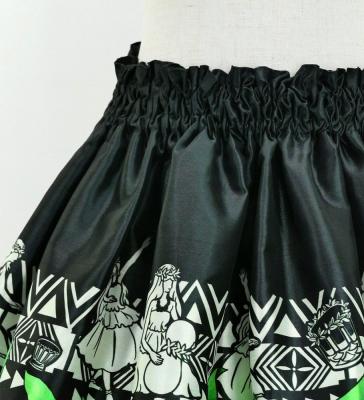 Hula Keiki Set-Up with Hula Girl Print / Luxury Collection / Black / Jp111bk