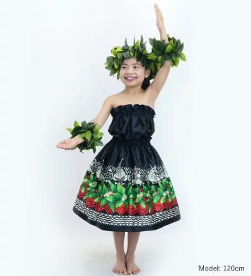Hula Keiki Set-Up with Hula Girl Print / Luxury Collection / Black / Jp111bk