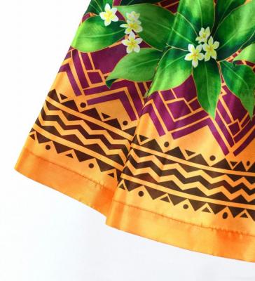 Hula Keiki Set-Up with Hula Girl Print / Luxury Collection / Orange / Jp111or