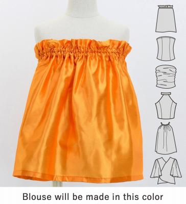 Hula Keiki Set-Up with Hula Girl Print / Luxury Collection / Orange / Jp111or