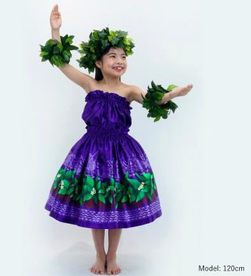 Hula Keiki Set-Up with Hula Girl Print / Luxury Collection / Purple / Jp111pu