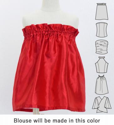 Hula Keiki Set-Up with Hula Girl Print / Luxury Collection / Red / Jp111rd