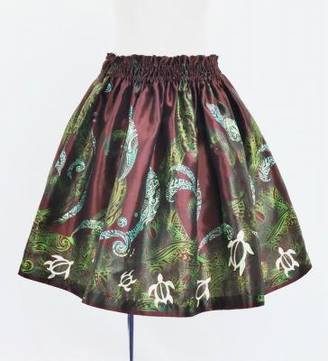 Hula Keiki Set-Up with Kahiko & Honu Print / Luxury Collection / Brown / Jp112br