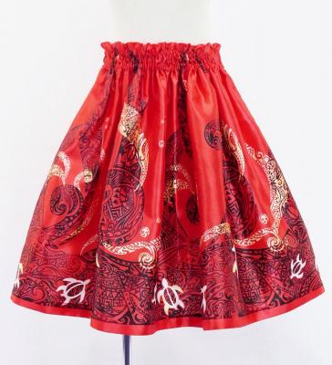 Hula Keiki Set-Up with Kahiko & Honu Print / Luxury Collection / Red / Jp112rd