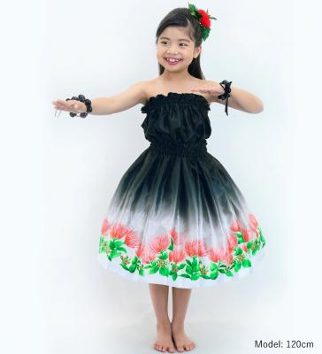 Hula Keiki Set-Up with Lehua Print / Luxury Collection / Black / Jp113bk