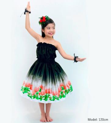 Hula Keiki Set-Up with Lehua Print / Luxury Collection / Black / Jp113bk