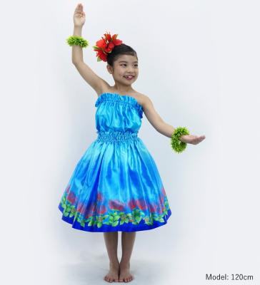 Hula Keiki Set-Up with Lehua Print / Luxury Collection / Blue / Jp113bl