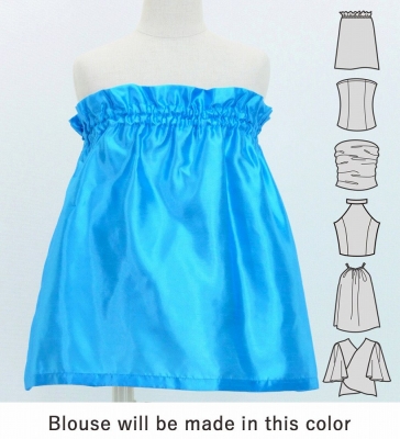 Hula Keiki Set-Up with Lehua Print / Luxury Collection / Blue / Jp113bl