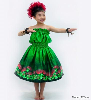 Hula Keiki Set-Up with Lehua Print / Luxury Collection / Green / Jp113gr
