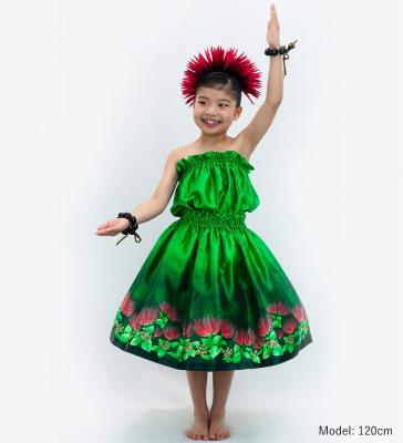 Hula Keiki Set-Up with Lehua Print / Luxury Collection / Green / Jp113gr
