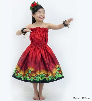 Hula Keiki Set-Up with Lehua Print / Luxury Collection / Red / Jp113rd
