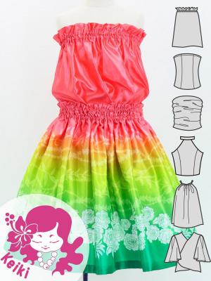 Hula Keiki Set-Up with Lokelani Print / Luxury Collection / Jp115-3