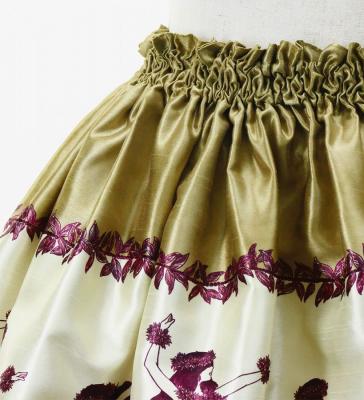 Hula Keiki Set-Up with Hula Girl Print / Luxury Collection / Beige / Jp116be