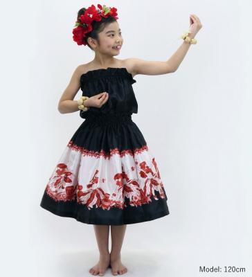 Hula Keiki Set-Up with Hula Girl Print / Luxury Collection / Black / Jp116bk