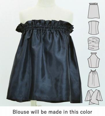 Hula Keiki Set-Up with Hula Girl Print / Luxury Collection / Black / Jp116bk