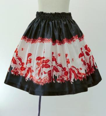 Hula Keiki Set-Up with Hula Girl Print / Luxury Collection / Black / Jp116bk