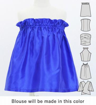 Hula Keiki Set-Up with Hula Girl Print / Luxury Collection / Blue / Jp116bl
