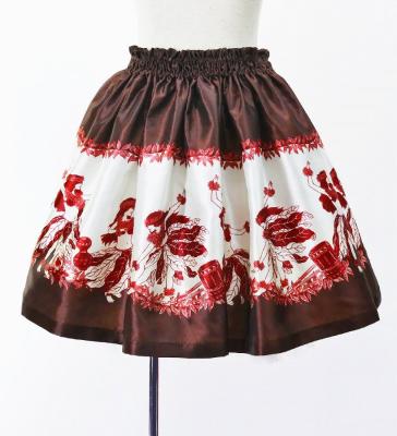 Hula Keiki Set-Up with Hula Girl Print / Luxury Collection / Brown / Jp116br