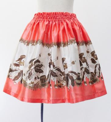 Hula Keiki Set-Up with Hula Girl Print / Luxury Collection / Orange / Jp116or