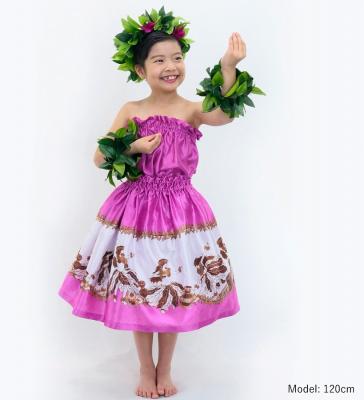 Hula Keiki Set-Up with Hula Girl Print / Luxury Collection / Pink / Jp116pi
