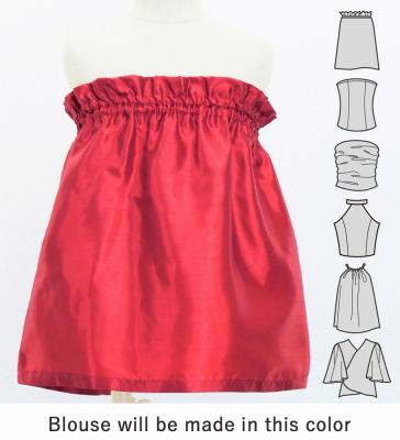 Hula Keiki Set-Up with Hula Girl Print / Luxury Collection / Red / Jp116rd