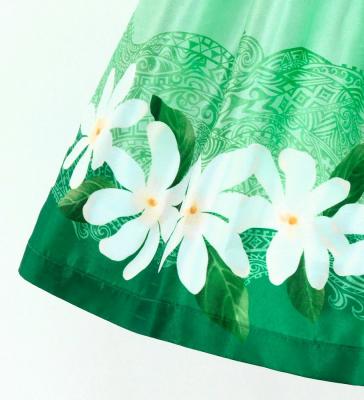 Hula Keiki Set-Up with Tiare & Kahiko Print / Luxury Collection / Green / Jp117gr