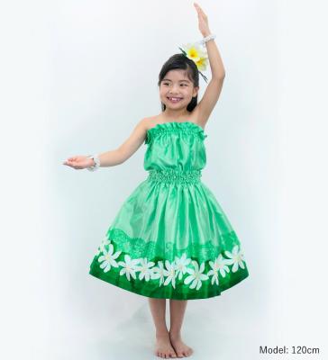 Hula Keiki Set-Up with Tiare & Kahiko Print / Luxury Collection / Green / Jp117gr