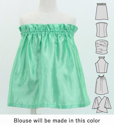 Hula Keiki Set-Up with Tiare & Kahiko Print / Luxury Collection / Green / Jp117gr