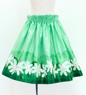 Hula Keiki Set-Up with Tiare & Kahiko Print / Luxury Collection / Green / Jp117gr