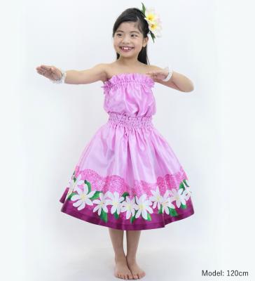 Hula Keiki Set-Up with Tiare & Kahiko Print / Luxury Collection / Pink / Jp117pi