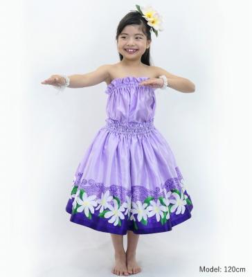 Hula Keiki Set-Up with Tiare & Kahiko Print / Luxury Collection / Purple / Jp117pu
