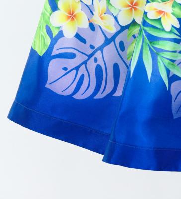 Hula Kids Shantung Pa'u Skirt with Plumeria Lei Print / Luxury Collection / Jp119lblbl