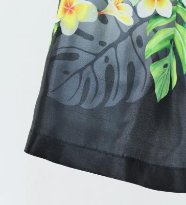 Hula Kids Shantung Pa'u Skirt with Plumeria Lei Print / Luxury Collection / Jp119whbk
