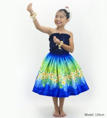 Hula Keiki Set-Up with Plumeria Lei Print / Luxury Collection / Jp120nvbl