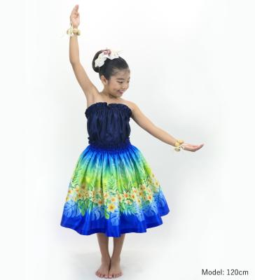 Hula Keiki Set-Up with Plumeria Lei Print / Luxury Collection / Jp120nvbl
