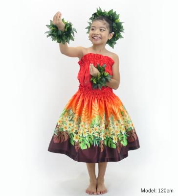 Hula Keiki Set-Up with Plumeria Lei Print / Luxury Collection / Jp120rdbr