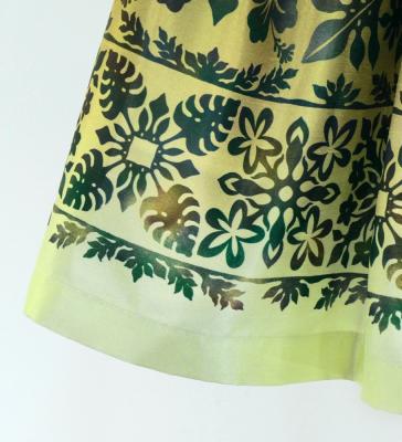 Hula Kids Shantung Pa'u Skirt with Hawaiian Quilt Print / Luxury Collection / Jp121-4
