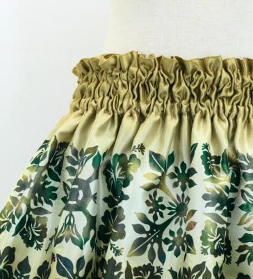 Hula Kids Shantung Pa'u Skirt with Hawaiian Quilt Print / Luxury Collection / Jp121-4