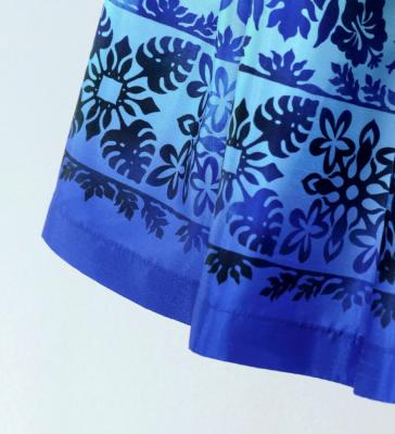Hula Kids Shantung Pa'u Skirt with Hawaiian Quilt Print / Luxury Collection / Jp121-6