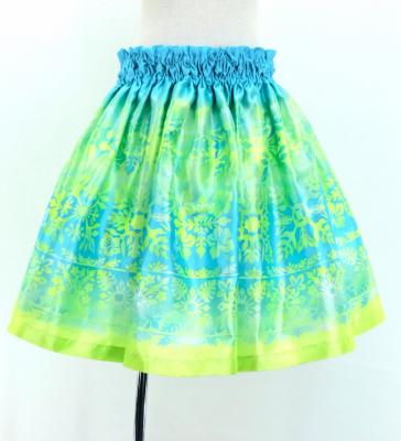 Hula Kids Shantung Pa'u Skirt with Hawaiian Quilt Print / Luxury Collection / Jp121-7